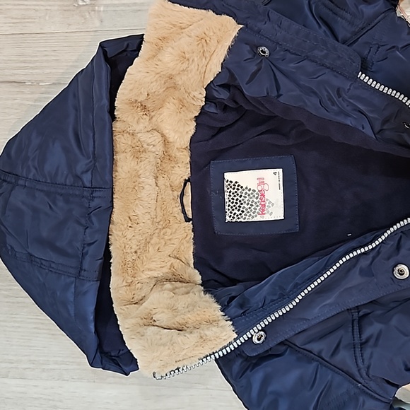 Kenzie Girl Faux Fur Zip Up Jacket Size 4 Brand New With Tags - Picture 5 of 6